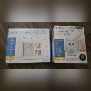 Bubzi Co Baby Keepsake and Soothing Owl Set